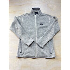 Patagonia Women Fleece Jacket Gray Full Zip Outdoor Casual Size M/L